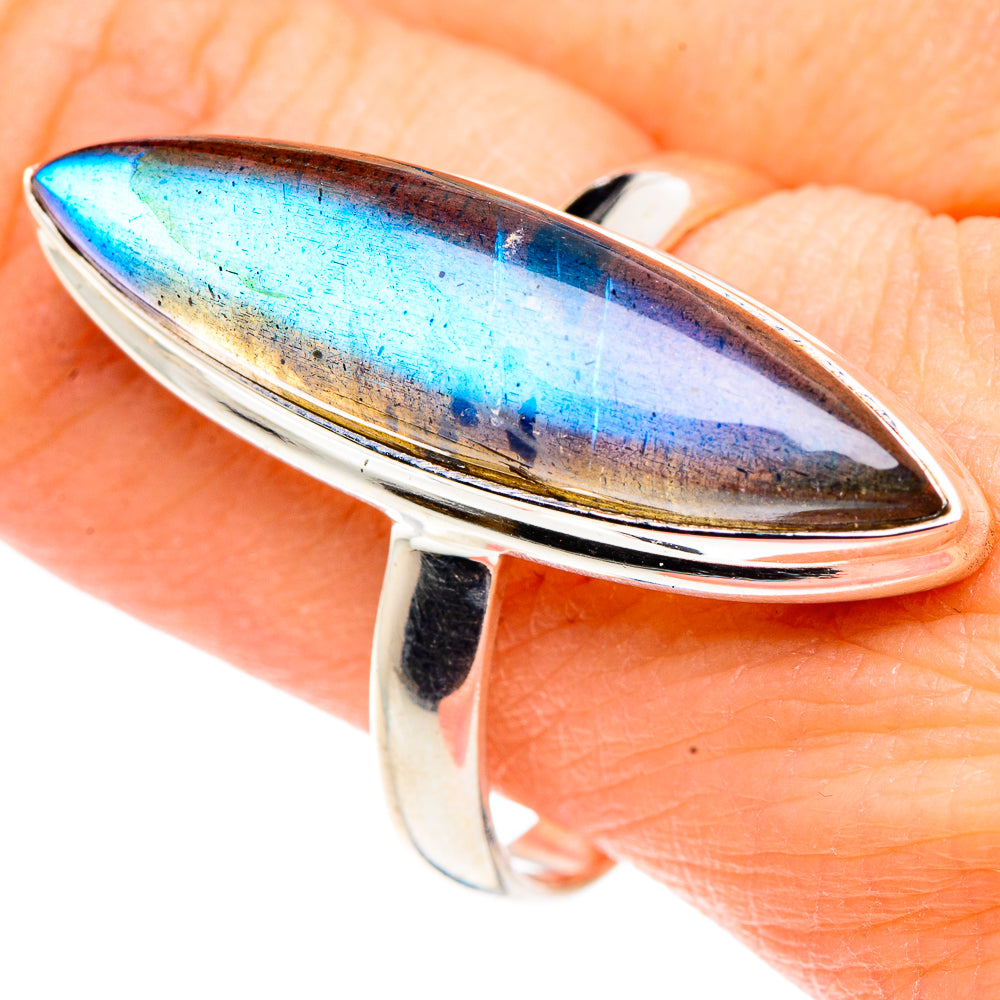 Labradorite Rings handcrafted by Ana Silver Co - RING91252
