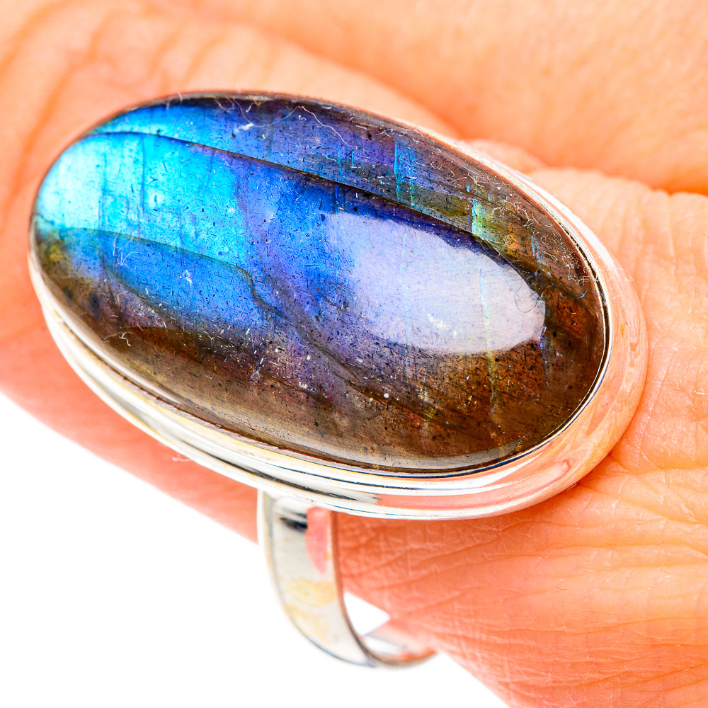 Labradorite Rings handcrafted by Ana Silver Co - RING91253