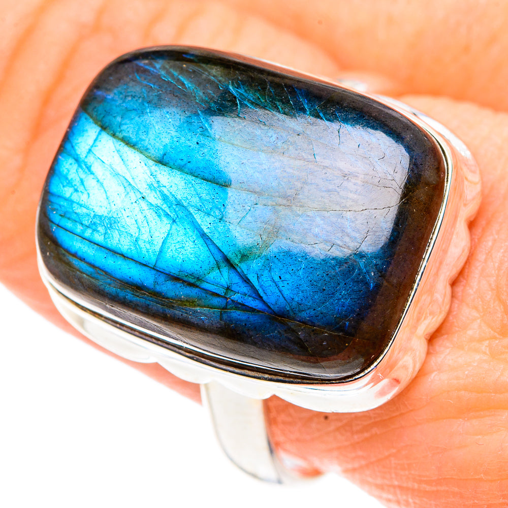 Labradorite Rings handcrafted by Ana Silver Co - RING91255