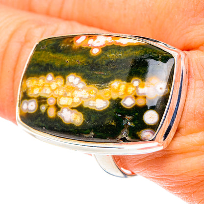 Ocean Jasper Rings handcrafted by Ana Silver Co - RING91258