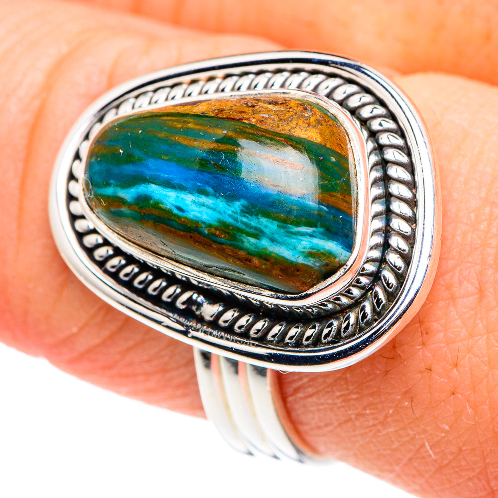 Peruvian Opal Rings handcrafted by Ana Silver Co - RING91269