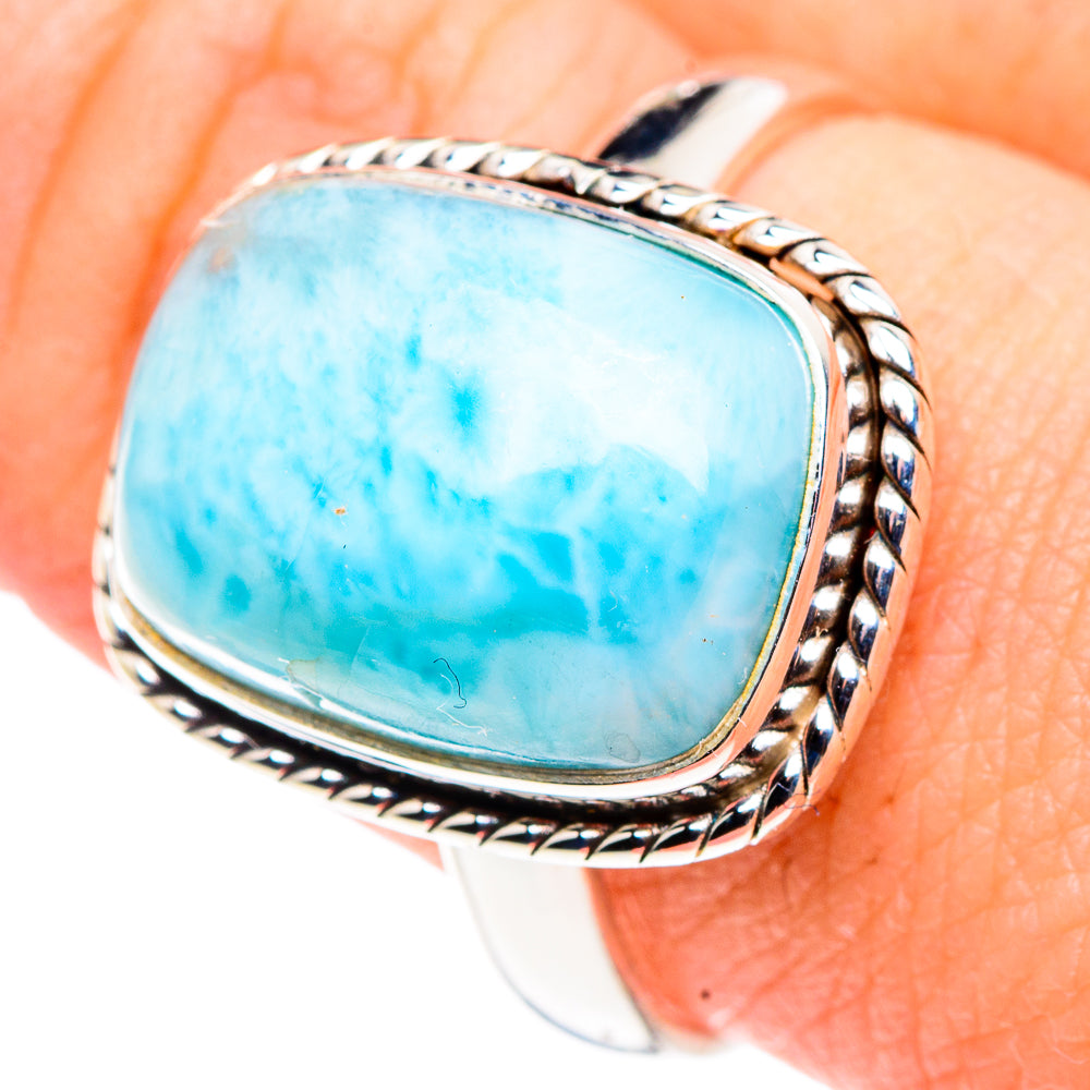 Larimar Rings handcrafted by Ana Silver Co - RING91271