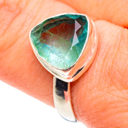 Green Fluorite Rings handcrafted by Ana Silver Co - RING91273