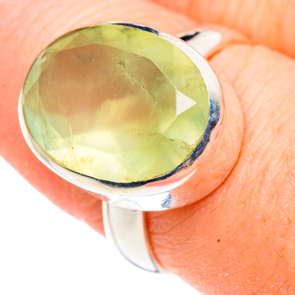 Prehnite Rings handcrafted by Ana Silver Co - RING91274