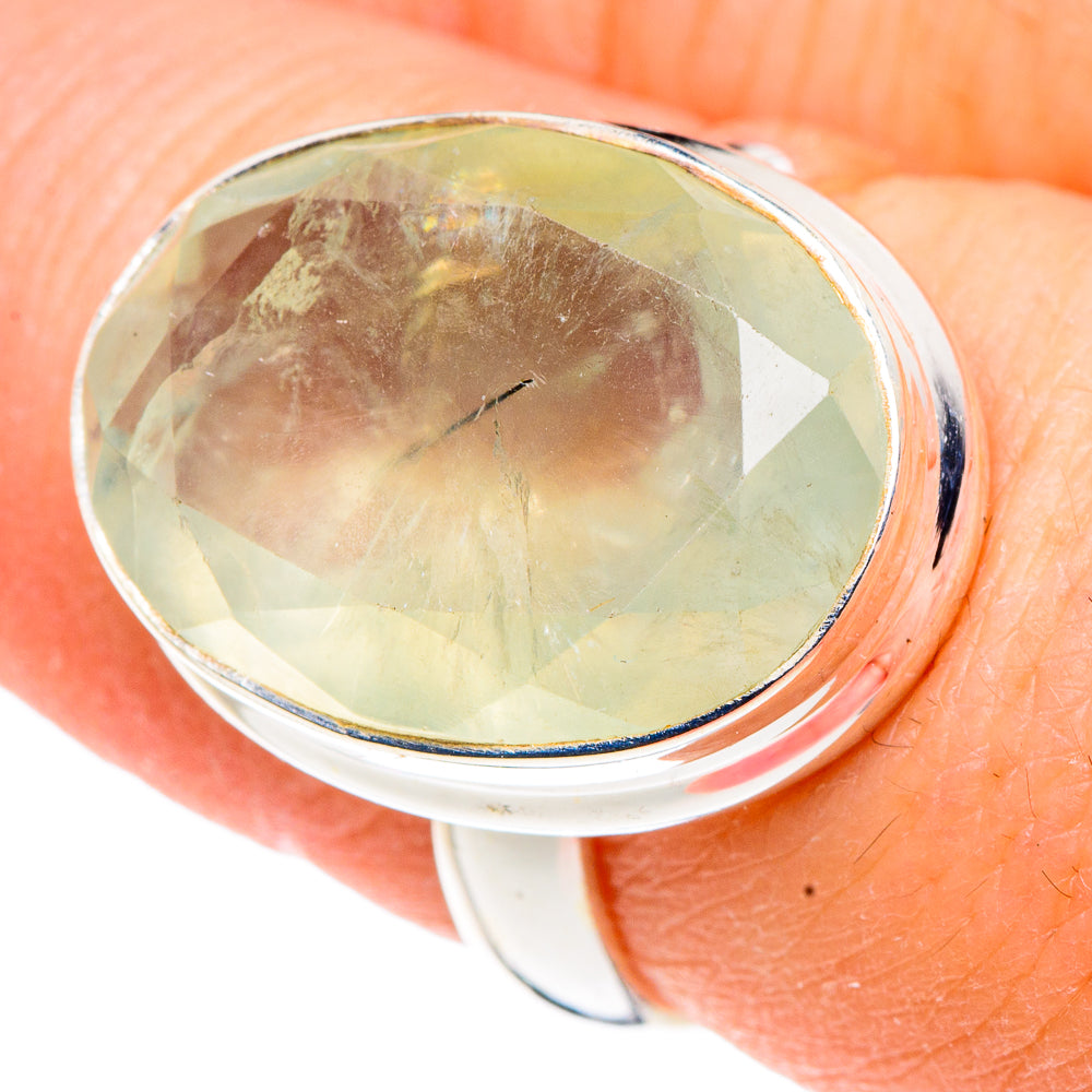 Prehnite Rings handcrafted by Ana Silver Co - RING91276