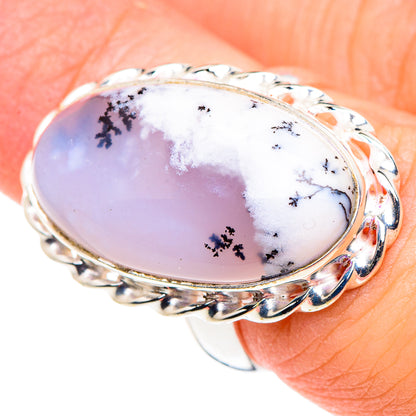 Dendritic Opal Rings handcrafted by Ana Silver Co - RING91289