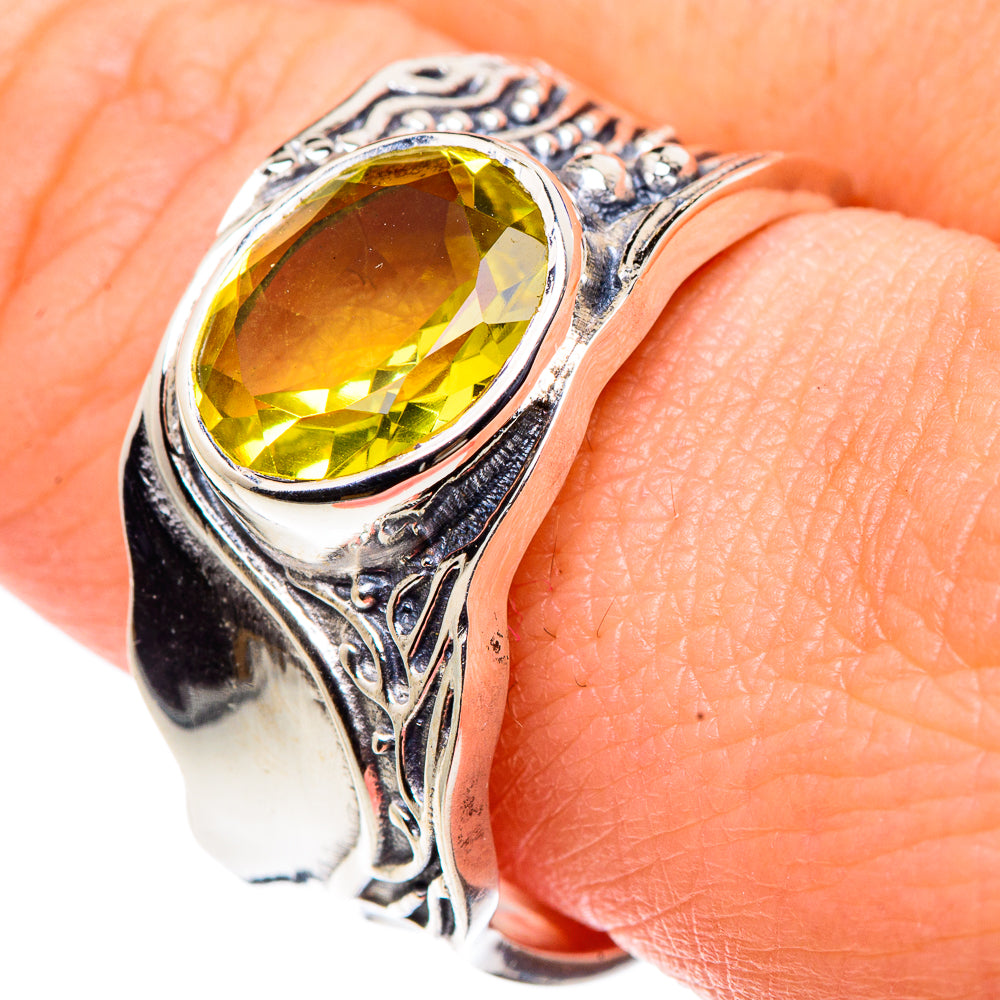 Lemon Quartz Rings handcrafted by Ana Silver Co - RING91291
