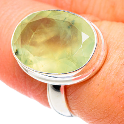 Prehnite Rings handcrafted by Ana Silver Co - RING91301