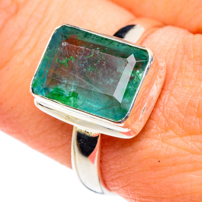 Green Fluorite Rings handcrafted by Ana Silver Co - RING91302