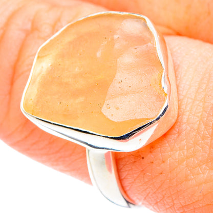 Libyan Desert Glass Rings handcrafted by Ana Silver Co - RING91305