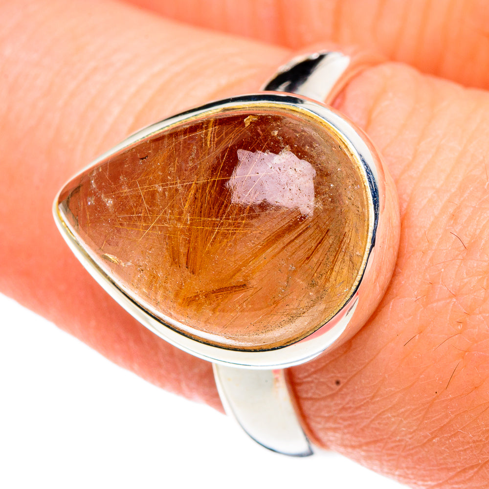 Rutilated Quartz Rings handcrafted by Ana Silver Co - RING91316