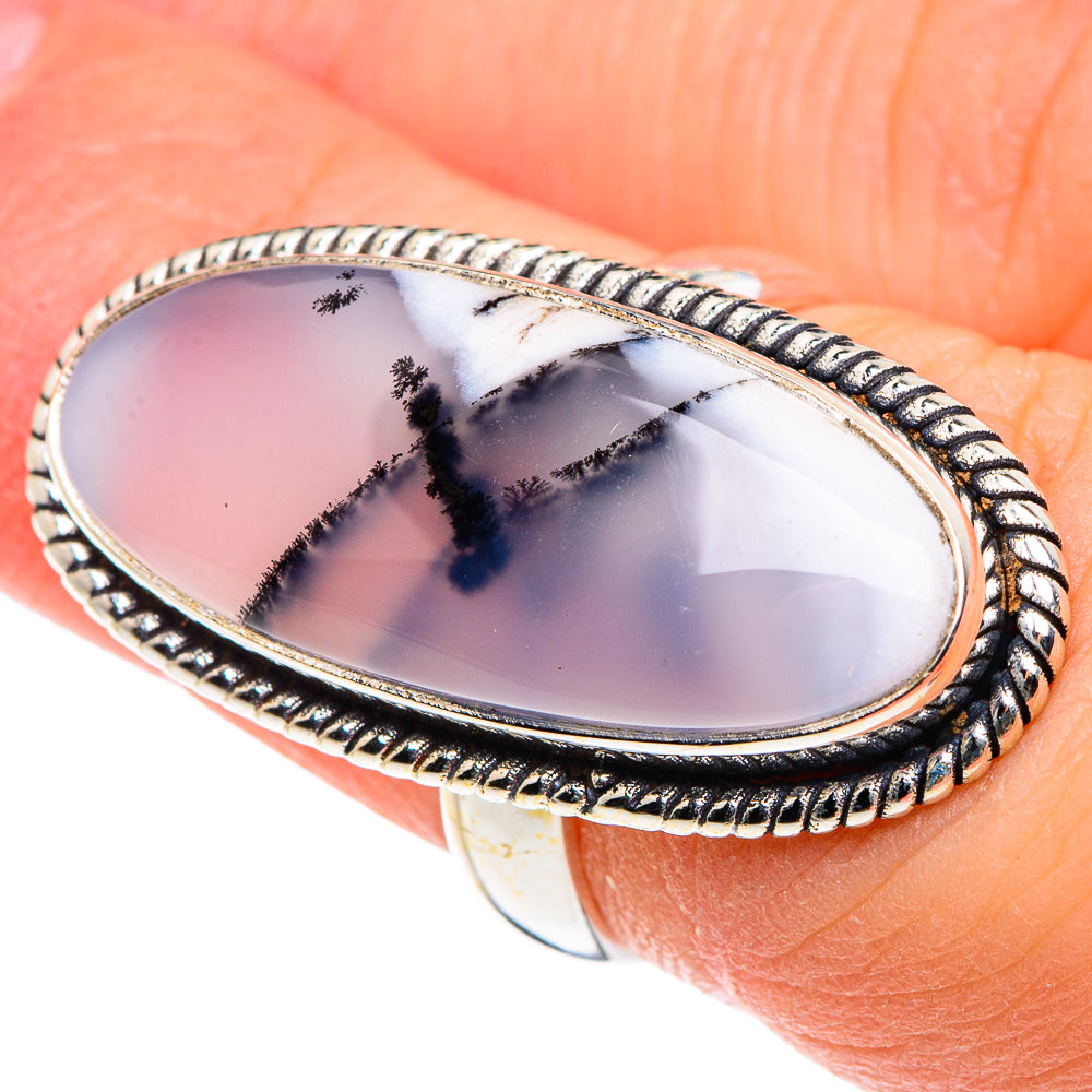 Dendritic Opal Rings handcrafted by Ana Silver Co - RING91319