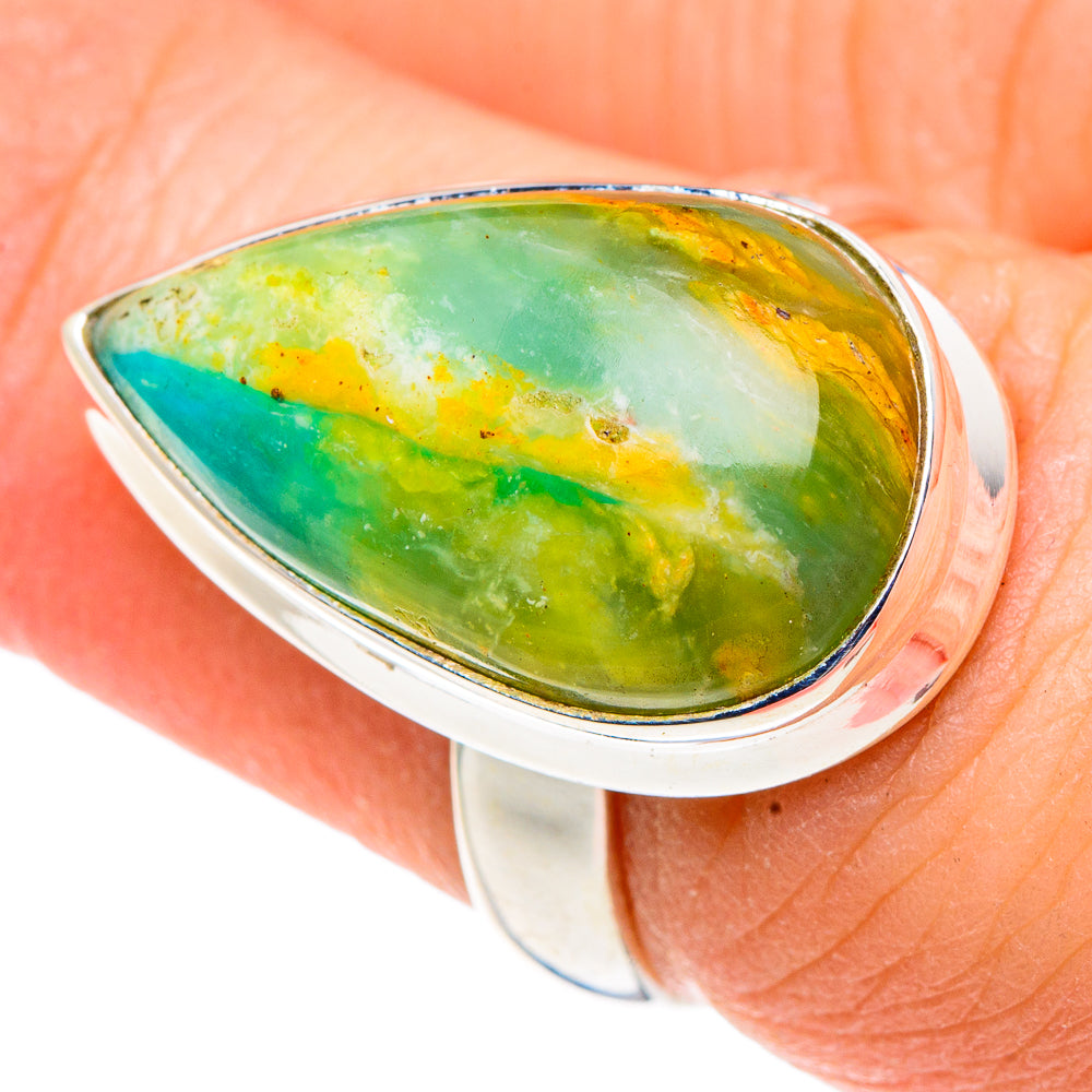 Peruvian Opal Rings handcrafted by Ana Silver Co - RING91322