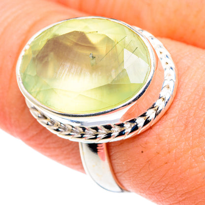 Prehnite Rings handcrafted by Ana Silver Co - RING91330