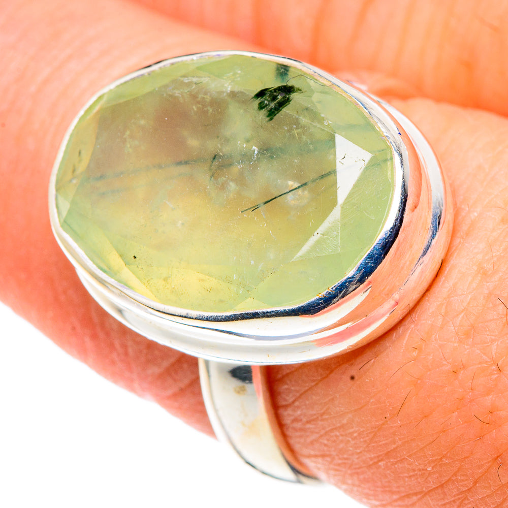 Prehnite Rings handcrafted by Ana Silver Co - RING91332