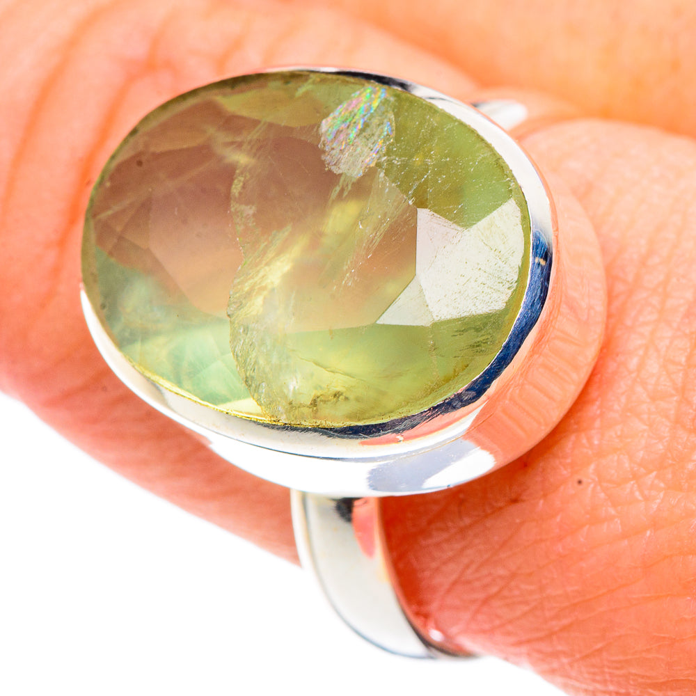 Prehnite Rings handcrafted by Ana Silver Co - RING91353
