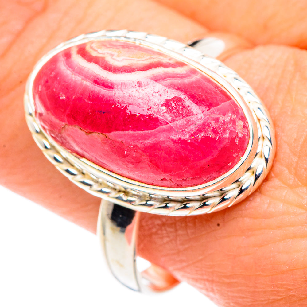 Rhodochrosite Rings handcrafted by Ana Silver Co - RING91364