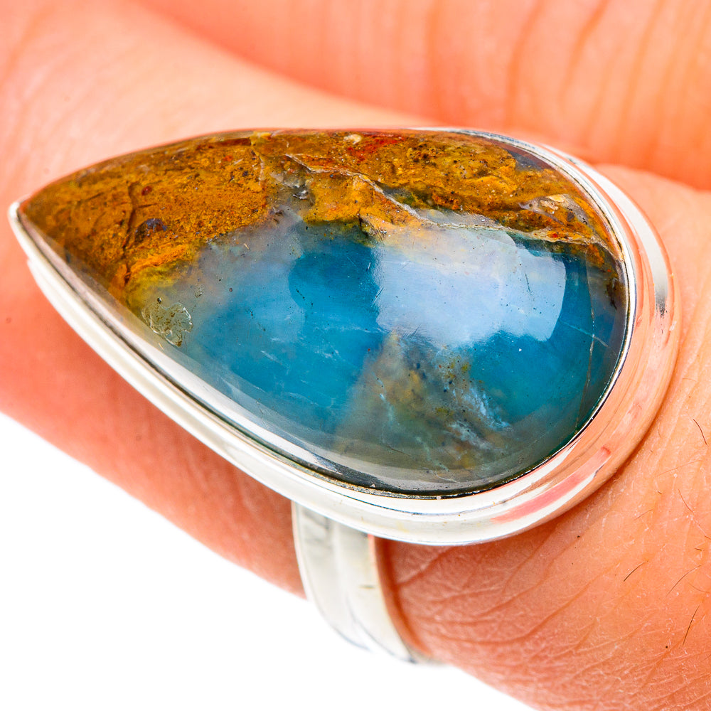 Peruvian Opal Rings handcrafted by Ana Silver Co - RING91374