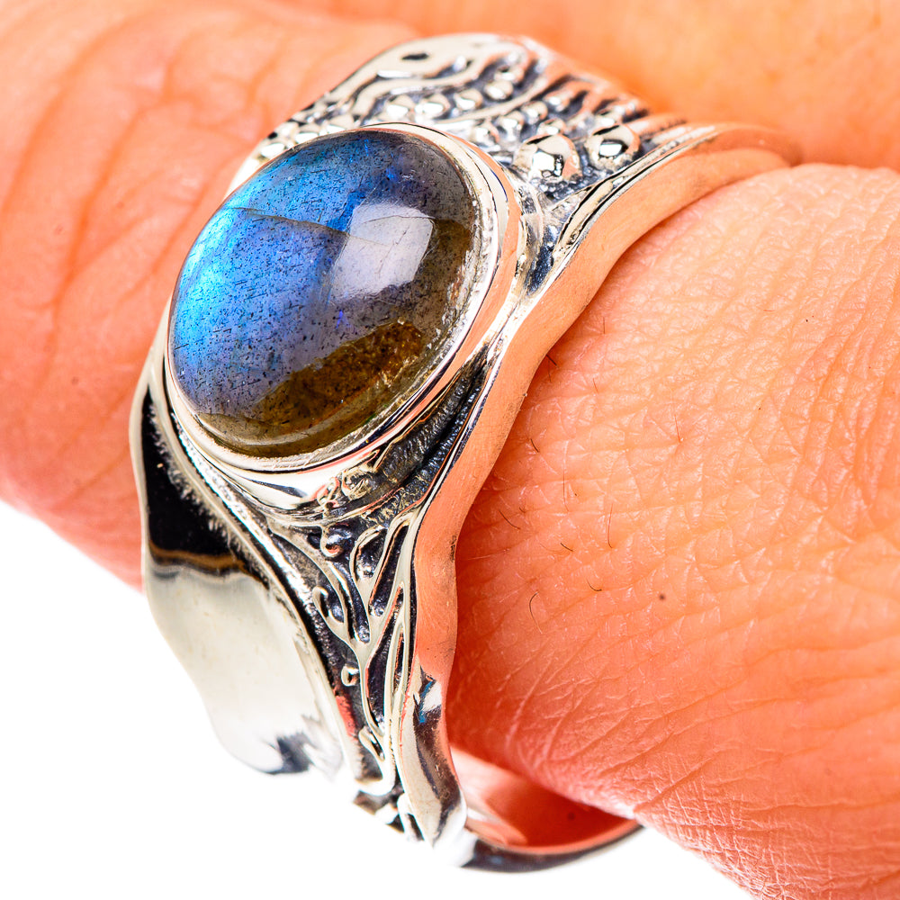 Labradorite Rings handcrafted by Ana Silver Co - RING91375