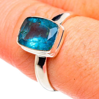 Blue Fluorite Rings handcrafted by Ana Silver Co - RING91377