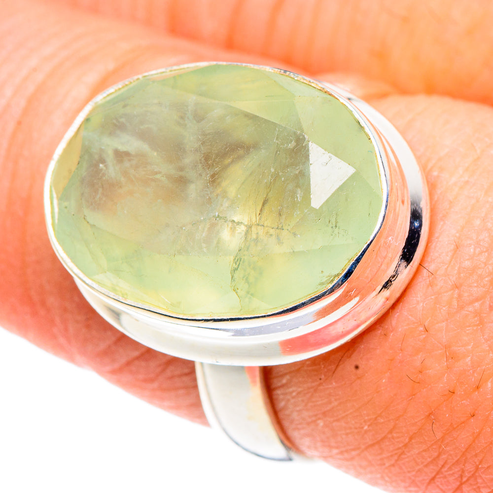 Prehnite Rings handcrafted by Ana Silver Co - RING91378