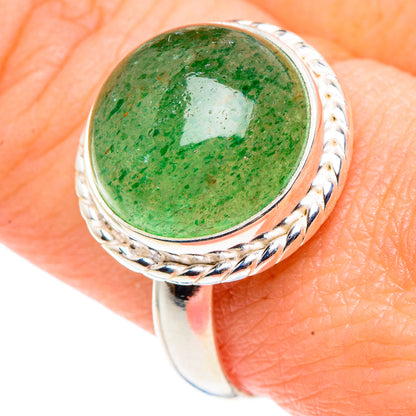 Green Aventurine Rings handcrafted by Ana Silver Co - RING91381