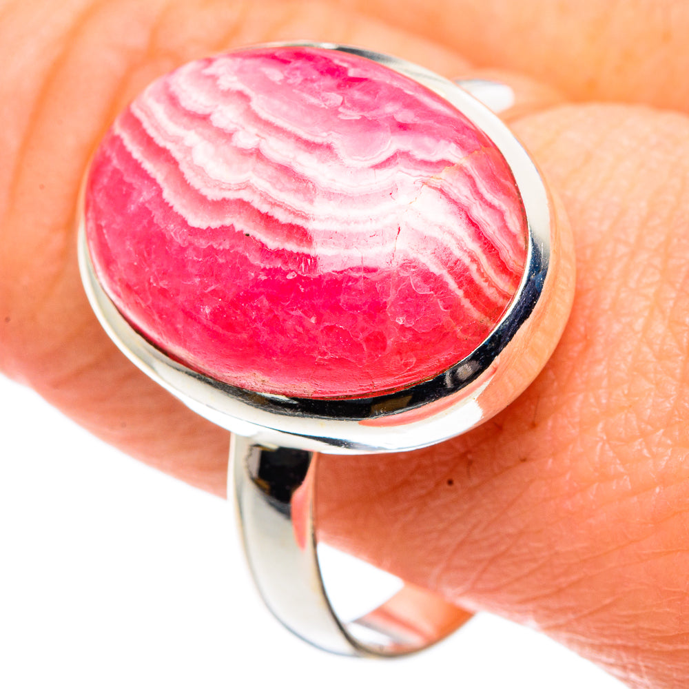 Rhodochrosite Rings handcrafted by Ana Silver Co - RING91388