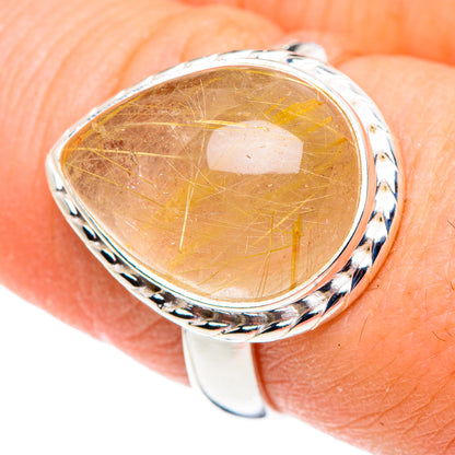 Rutilated Quartz Rings handcrafted by Ana Silver Co - RING91393