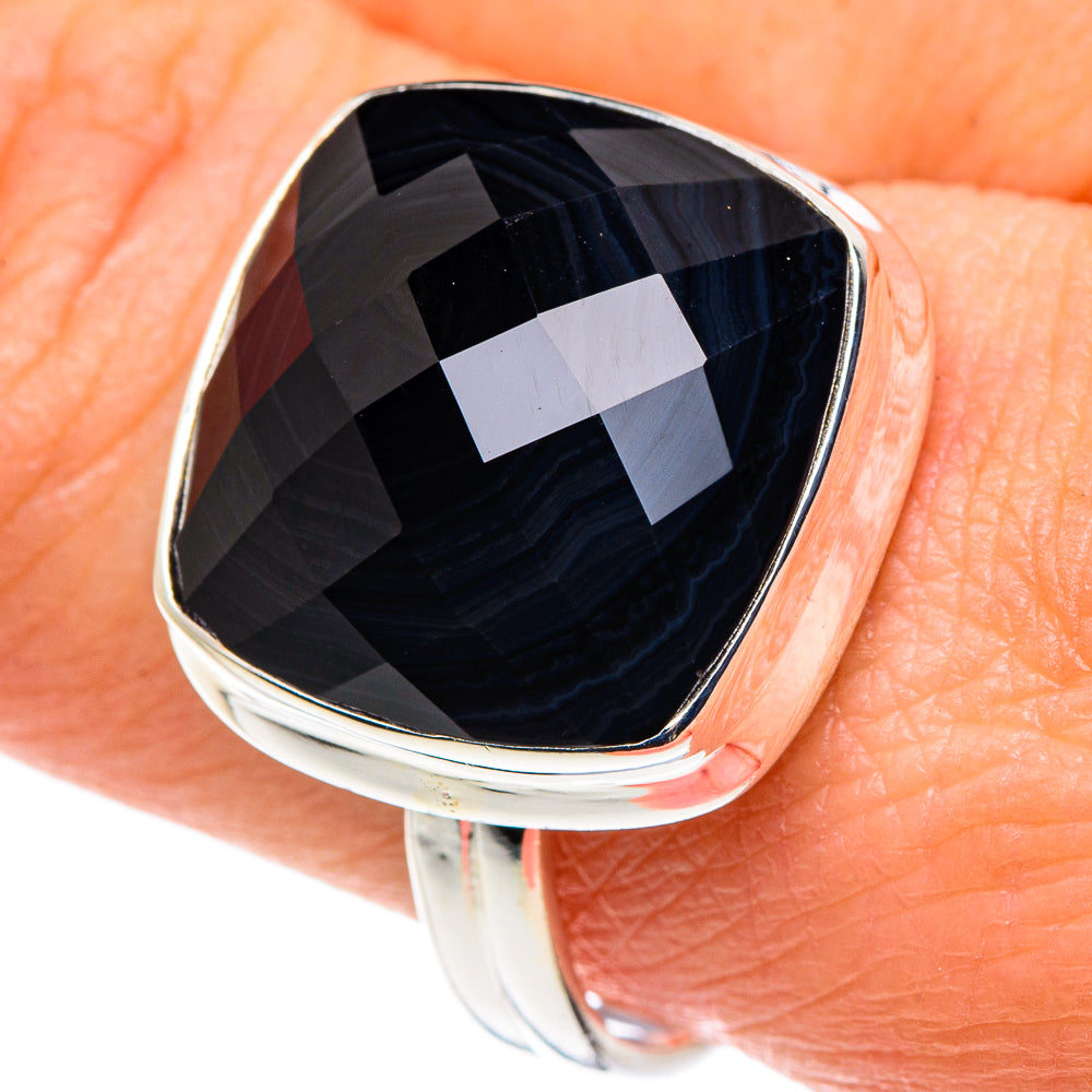 Black Onyx Rings handcrafted by Ana Silver Co - RING91395