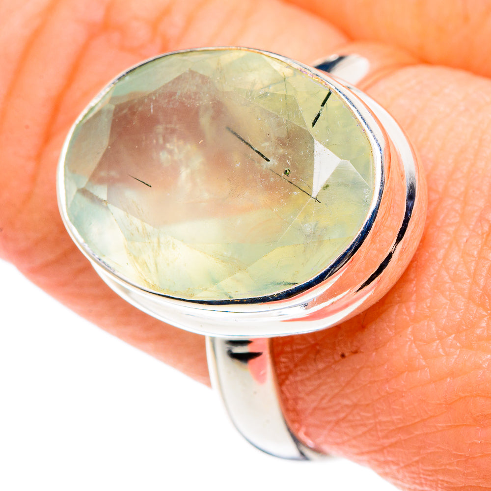 Prehnite Rings handcrafted by Ana Silver Co - RING91405