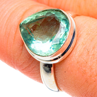 Blue Fluorite Rings handcrafted by Ana Silver Co - RING91410