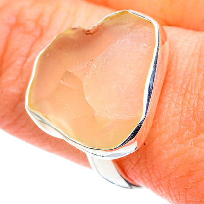 Libyan Desert Glass Rings handcrafted by Ana Silver Co - RING91412