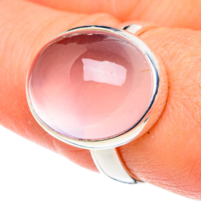 Rose Quartz Rings handcrafted by Ana Silver Co - RING91414