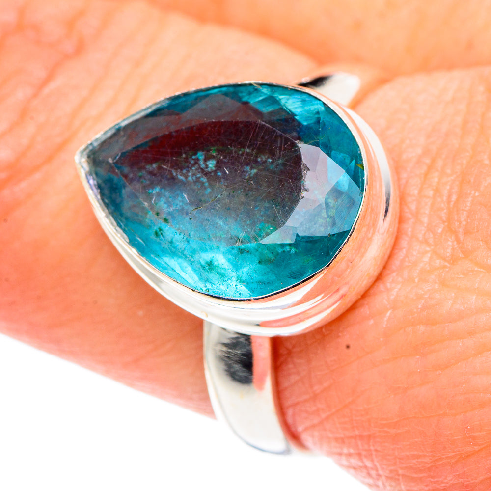 Blue Fluorite Rings handcrafted by Ana Silver Co - RING91424