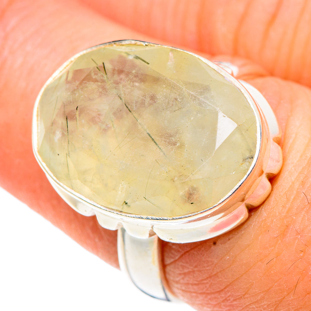 Prehnite Rings handcrafted by Ana Silver Co - RING91429