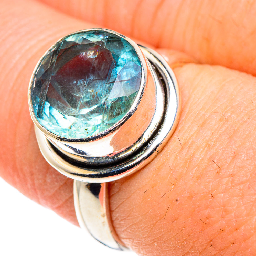 Blue Topaz Rings handcrafted by Ana Silver Co - RING91430