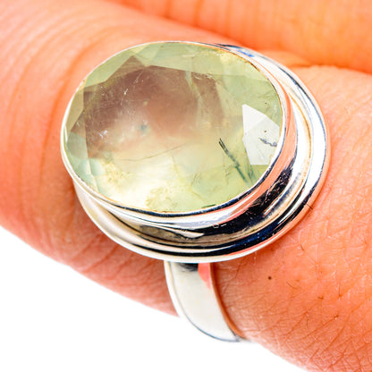 Prehnite Rings handcrafted by Ana Silver Co - RING91431