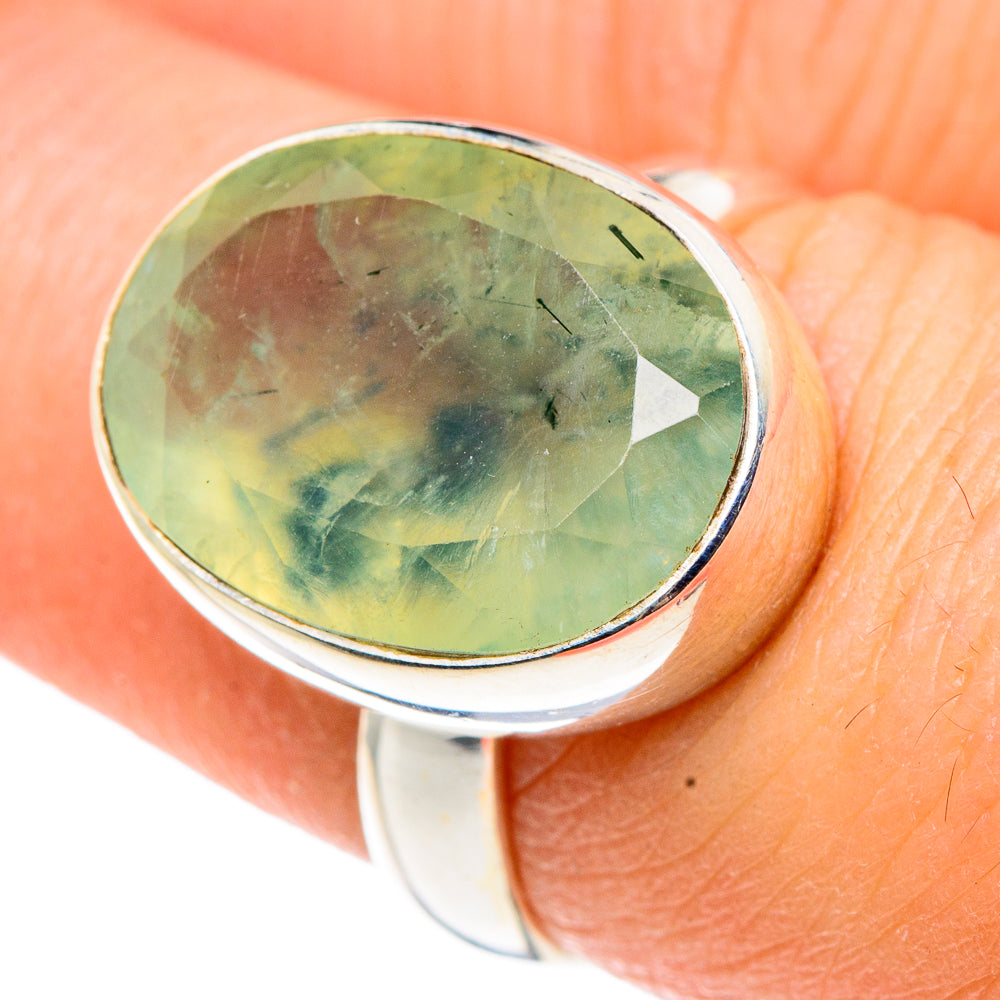 Prehnite Rings handcrafted by Ana Silver Co - RING91451