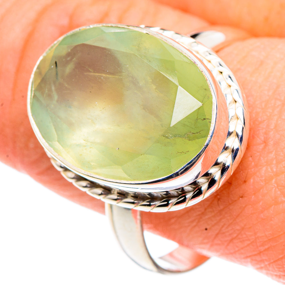 Prehnite Rings handcrafted by Ana Silver Co - RING91453