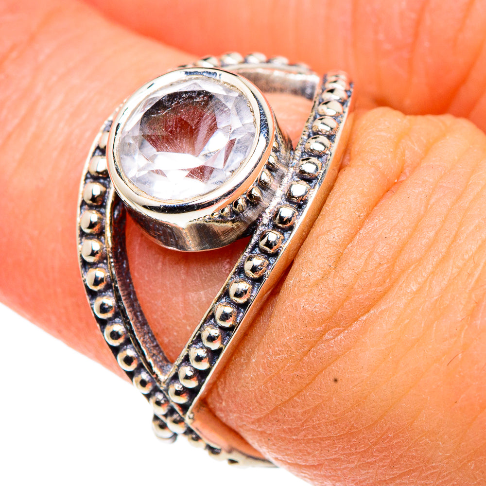 White Quartz Rings handcrafted by Ana Silver Co - RING91467