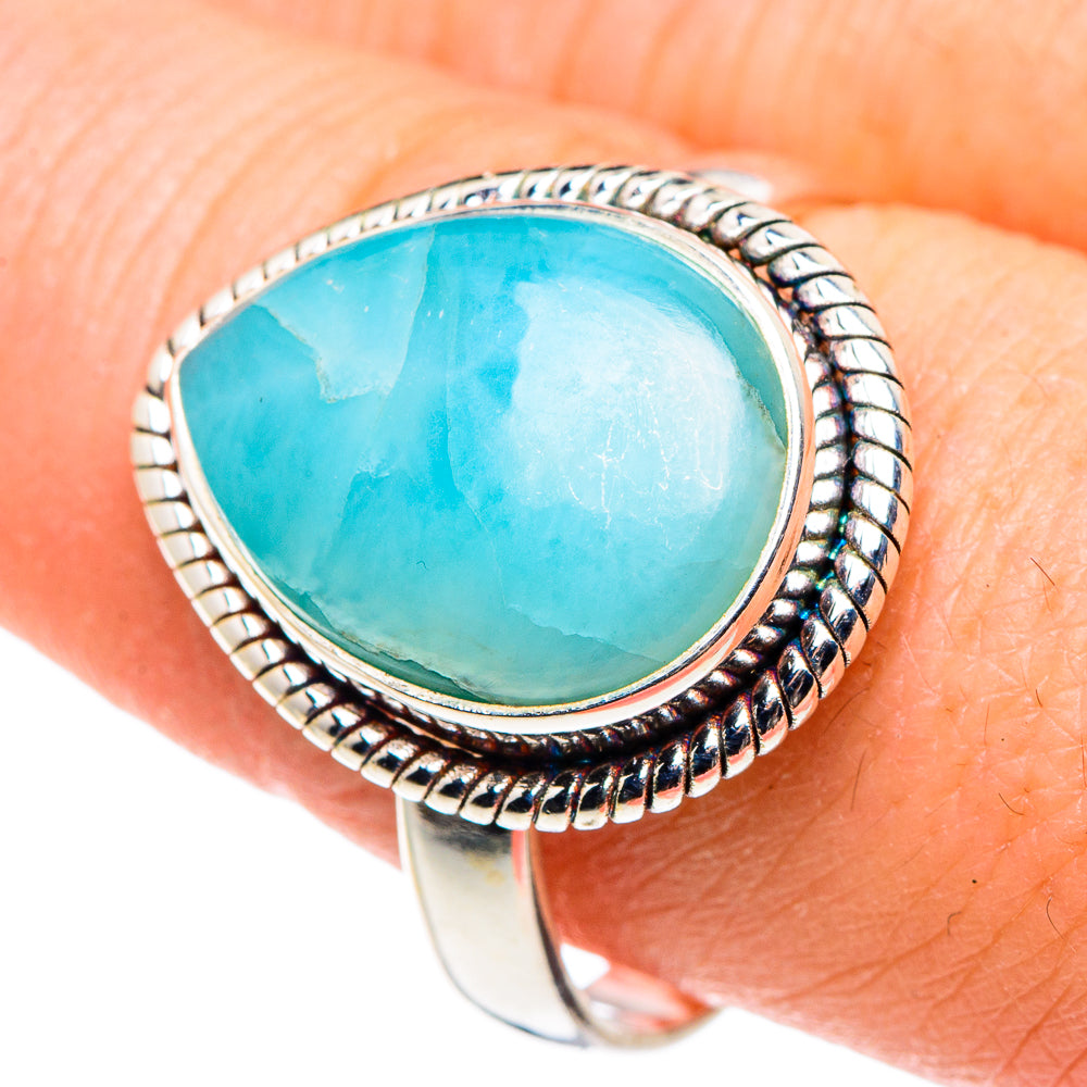 Larimar Rings handcrafted by Ana Silver Co - RING91471
