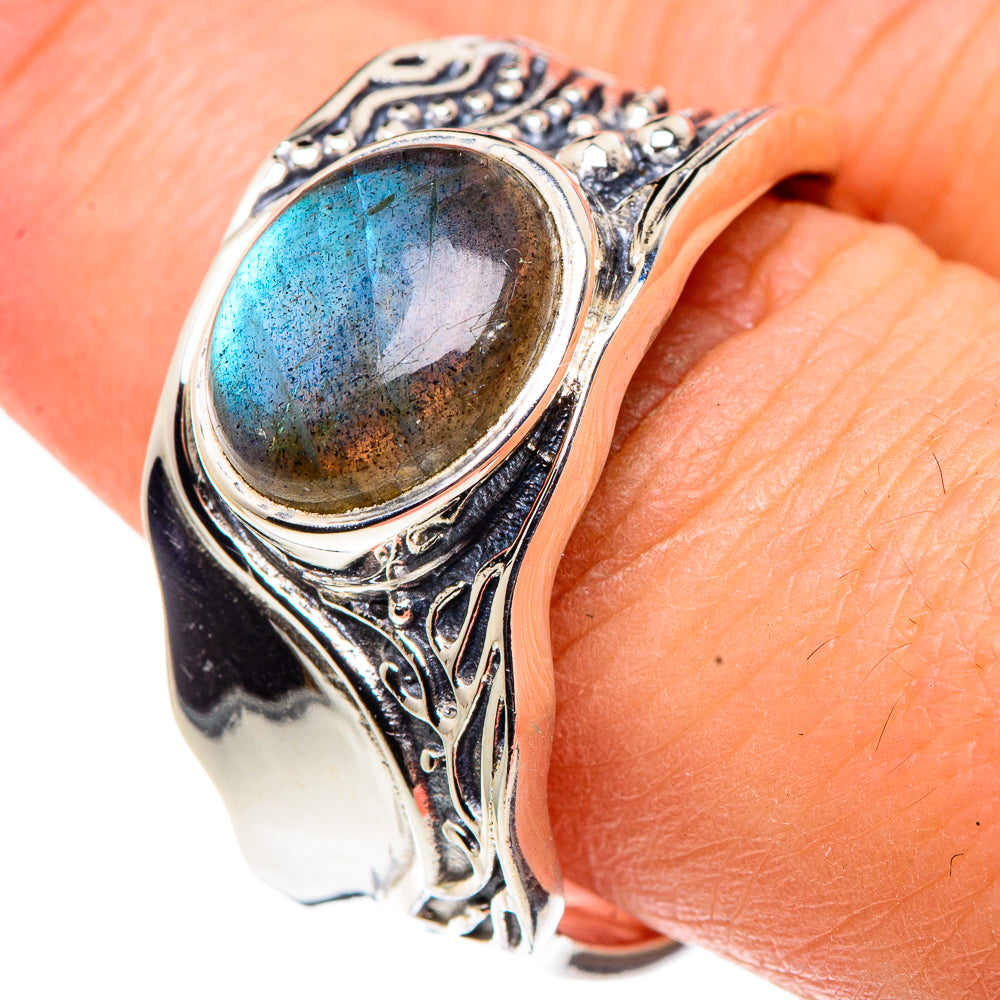 Labradorite Rings handcrafted by Ana Silver Co - RING91472