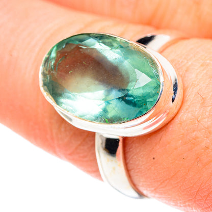 Green Fluorite Rings handcrafted by Ana Silver Co - RING91475