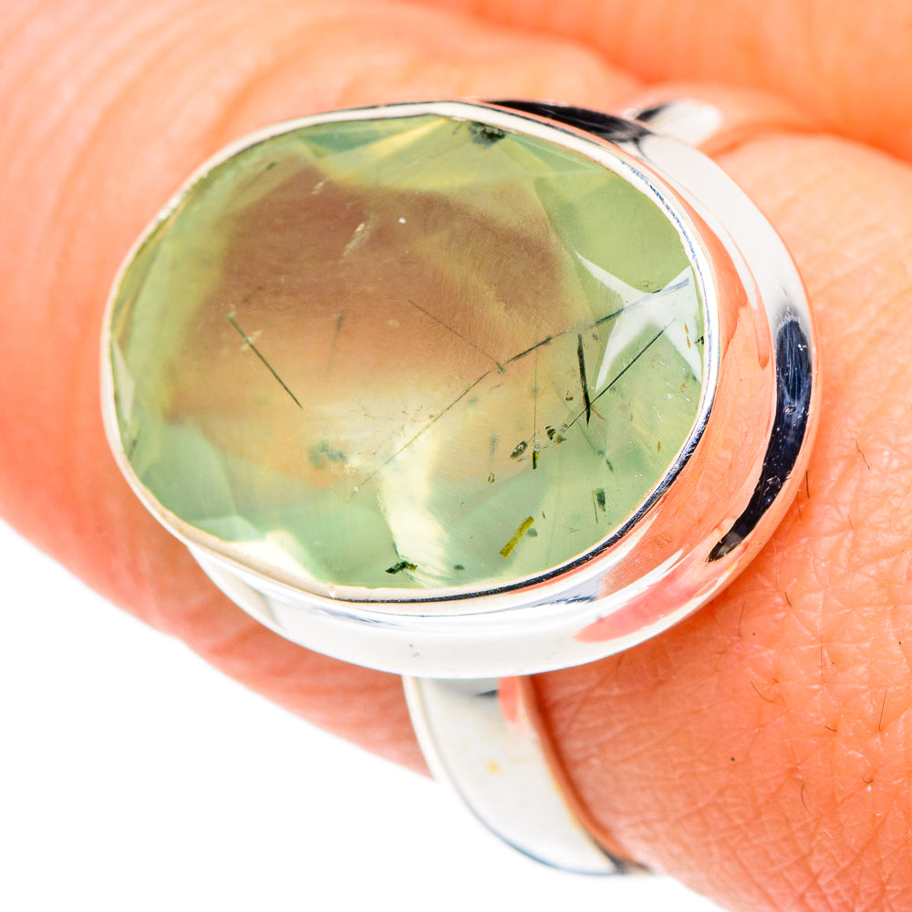 Prehnite Rings handcrafted by Ana Silver Co - RING91476