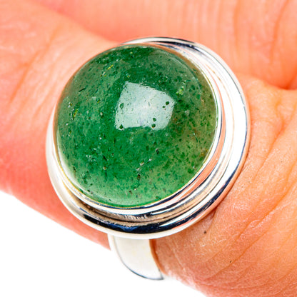 Green Aventurine Rings handcrafted by Ana Silver Co - RING91478