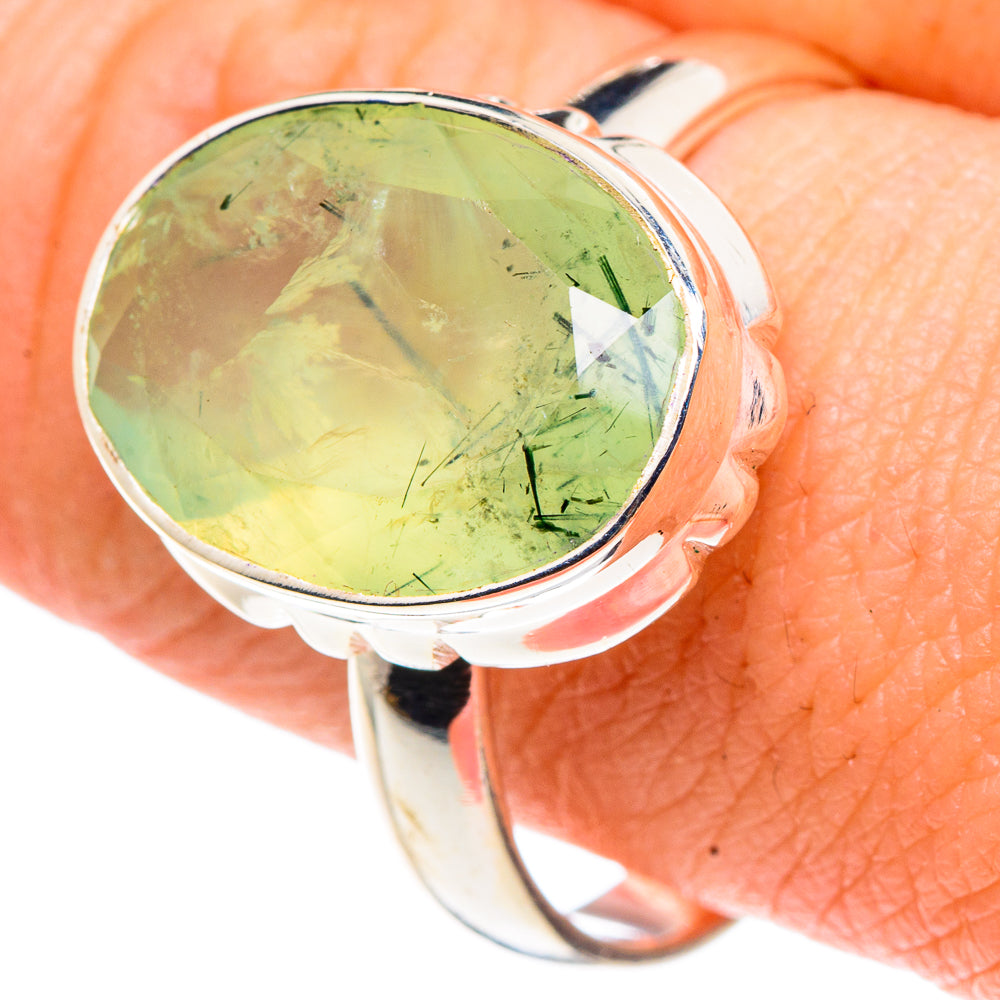 Prehnite Rings handcrafted by Ana Silver Co - RING91479