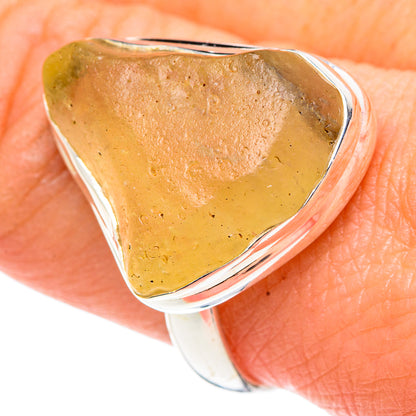 Libyan Desert Glass Rings handcrafted by Ana Silver Co - RING91480