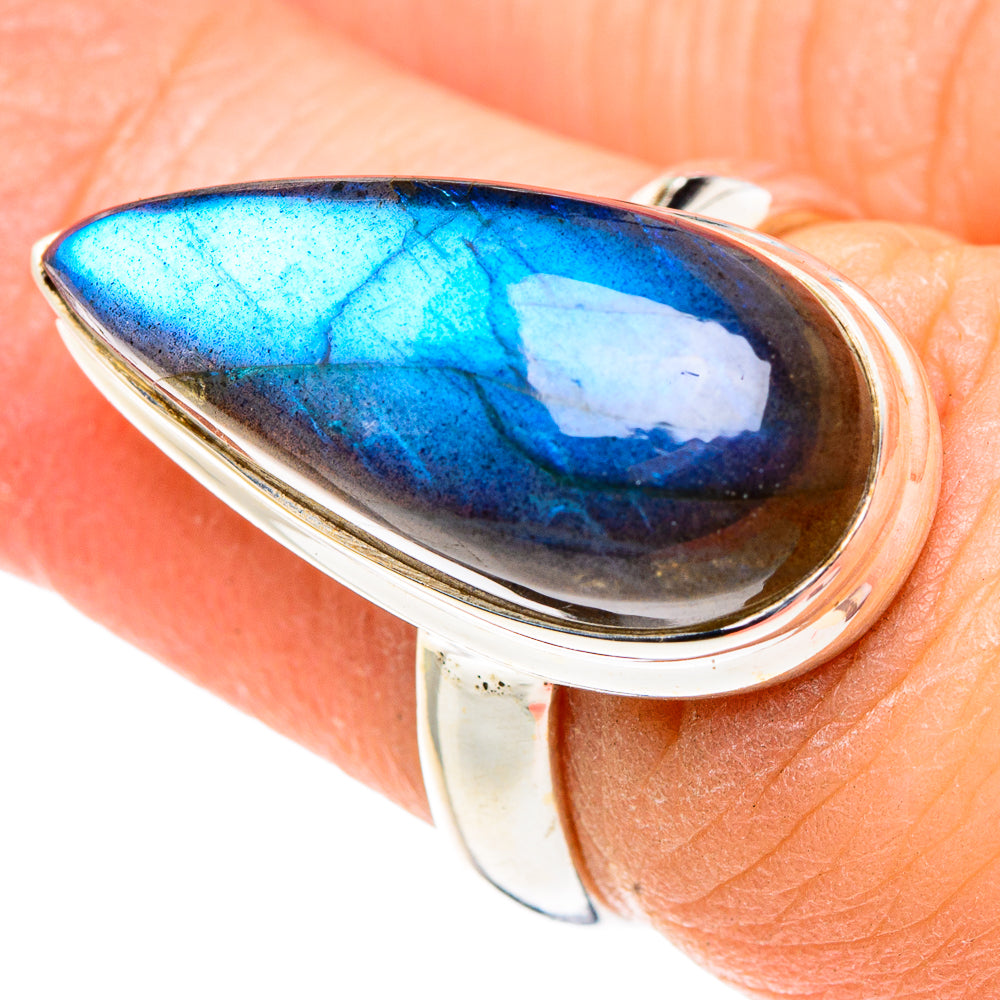 Labradorite Rings handcrafted by Ana Silver Co - RING91490
