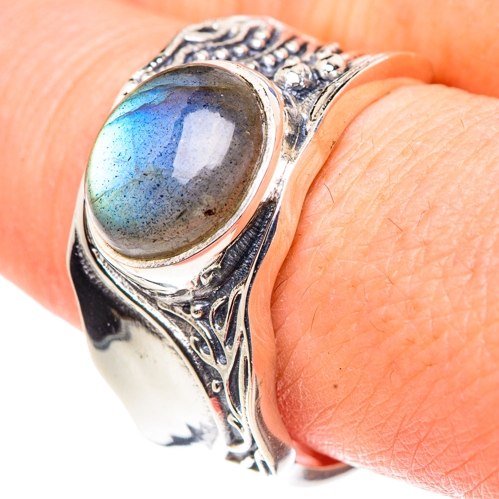 Labradorite Rings handcrafted by Ana Silver Co - RING91494