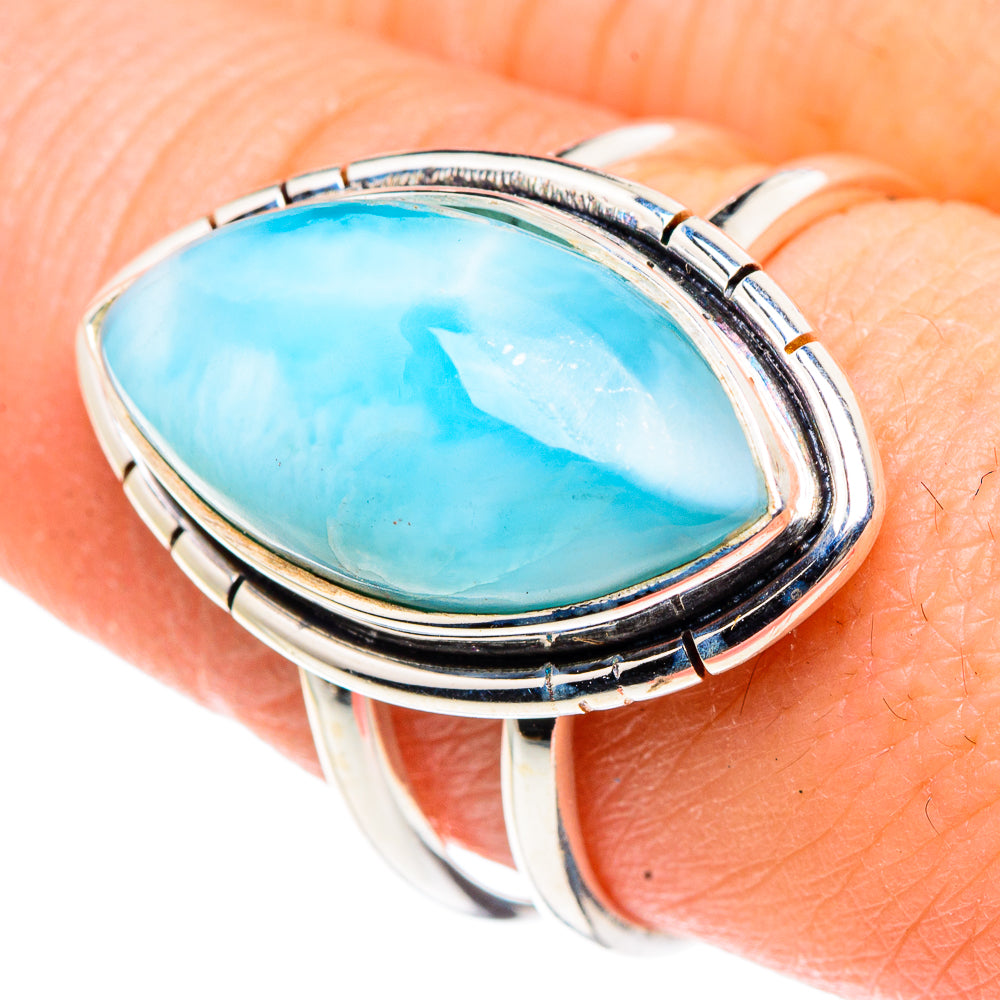 Larimar Rings handcrafted by Ana Silver Co - RING91495